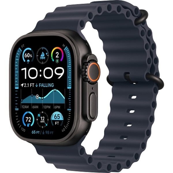 Фото - Смарт-часы Apple Watch Ultra 2 49 mm Black Titanium Case with Ocean Band White (Восстановленный, Почти новый)
